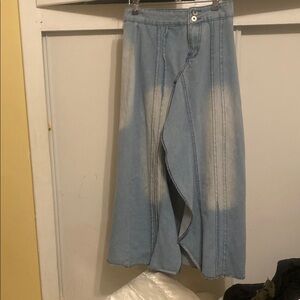 Fashion nova long skirt size M two colors blue and white